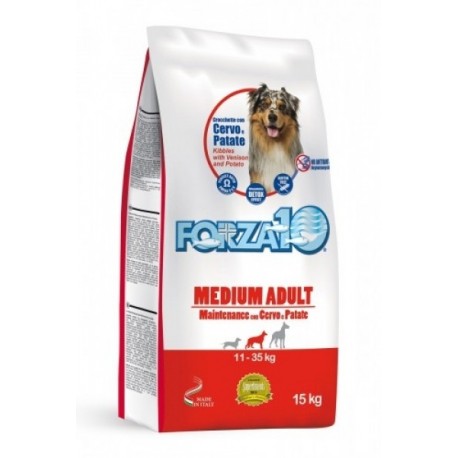 Forza10 Medium Maintenance cer|pat, Форца10 корм из оленины с картофелем для собак средних пород, уп. 15кг.