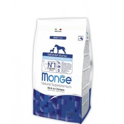 Monge Superpremium Starter Medium Dog, Монже сухой корм для щенков, беременных и кормящих собак, уп. 1,5кг.